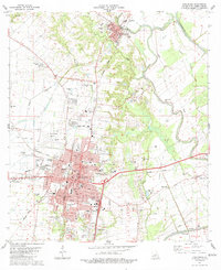 Download a high-resolution, GPS-compatible USGS topo map for Opelousas, LA (1983 edition)