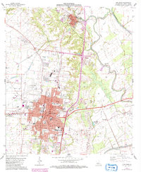Download a high-resolution, GPS-compatible USGS topo map for Opelousas, LA (1992 edition)