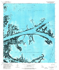 Download a high-resolution, GPS-compatible USGS topo map for Pass A Loutre East, LA (1974 edition)