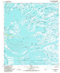 Download a high-resolution, GPS-compatible USGS topo map for Pass A Loutre West, LA (1993 edition)