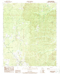 preview thumbnail of historical topo map of De Soto County, LA in 1989