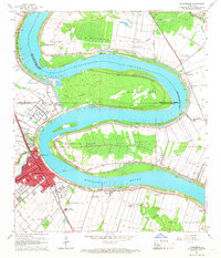 Download a high-resolution, GPS-compatible USGS topo map for Plaquemine, LA (1968 edition)