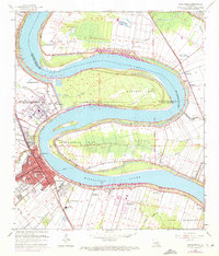 Download a high-resolution, GPS-compatible USGS topo map for Plaquemine, LA (1972 edition)