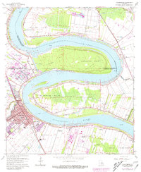 Download a high-resolution, GPS-compatible USGS topo map for Plaquemine, LA (1981 edition)