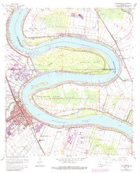 Download a high-resolution, GPS-compatible USGS topo map for Plaquemine, LA (1989 edition)