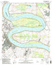 Download a high-resolution, GPS-compatible USGS topo map for Plaquemine, LA (1992 edition)
