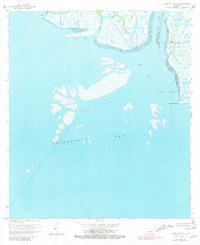 preview thumbnail of historical topo map of Terrebonne County, LA in 1970