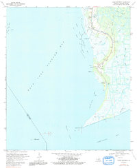 Download a high-resolution, GPS-compatible USGS topo map for Point Chevreuil, LA (1991 edition)