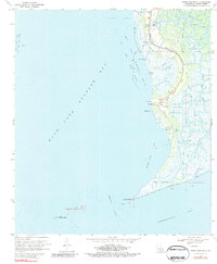Download a high-resolution, GPS-compatible USGS topo map for Point Chevreuil, LA (1984 edition)