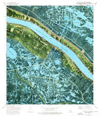 Download a high-resolution, GPS-compatible USGS topo map for Pointe a La Hache, LA (1976 edition)