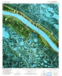 Download a high-resolution, GPS-compatible USGS topo map for Pointe a La Hache, LA (1992 edition)