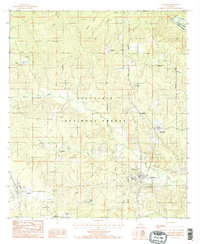 preview thumbnail of historical topo map of Pollock, LA in 1985