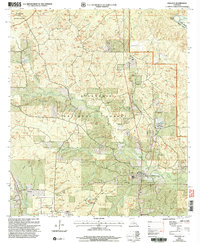 preview thumbnail of historical topo map of Pollock, LA in 2003