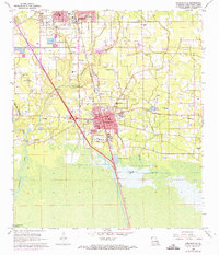 Download a high-resolution, GPS-compatible USGS topo map for Ponchatoula, LA (1973 edition)