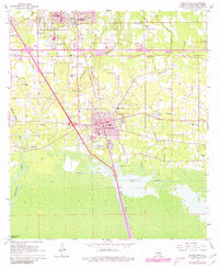 Download a high-resolution, GPS-compatible USGS topo map for Ponchatoula, LA (1980 edition)
