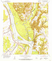 preview thumbnail of historical topo map of Pointe Coupee County, LA in 1954