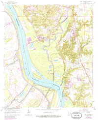 Download a high-resolution, GPS-compatible USGS topo map for Port Hudson, LA (1986 edition)