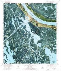 Download a high-resolution, GPS-compatible USGS topo map for Port Sulphur, LA (1976 edition)