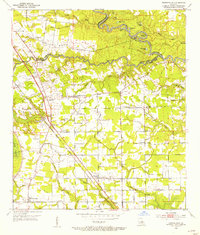 1953 Map of Prairieville, LA, 1954 Print