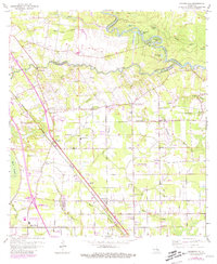 preview thumbnail of historical topo map of Prairieville, LA in 1963