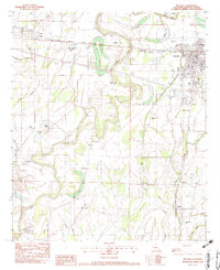Download a high-resolution, GPS-compatible USGS topo map for Rayville, LA (1983 edition)