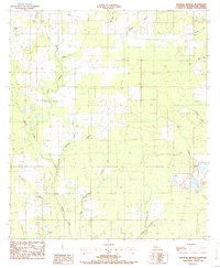 preview thumbnail of historical topo map of Beauregard County, LA in 1986