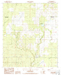preview thumbnail of historical topo map of Reeves, LA in 1986