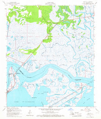 Download a high-resolution, GPS-compatible USGS topo map for Rigolets, LA (1968 edition)