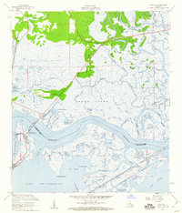 Download a high-resolution, GPS-compatible USGS topo map for Rigolets, LA (1960 edition)