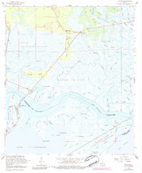 preview thumbnail of historical topo map of St. Tammany County, LA in 1968