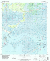 preview thumbnail of historical topo map of St. Tammany County, LA in 1993