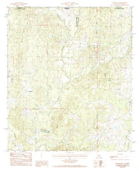 preview thumbnail of historical topo map of East Feliciana County, LA in 1984