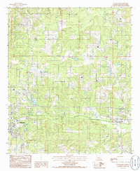 preview thumbnail of historical topo map of Lincoln County, LA in 1985