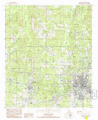 Download a high-resolution, GPS-compatible USGS topo map for Ruston West, LA (1986 edition)