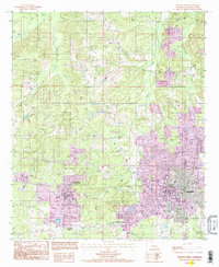 Download a high-resolution, GPS-compatible USGS topo map for Ruston West, LA (1995 edition)