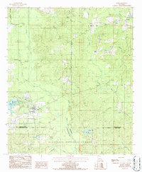 Download a high-resolution, GPS-compatible USGS topo map for Saline, LA (1986 edition)