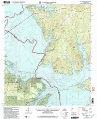 preview thumbnail of historical topo map of Sabine County, LA in 2003