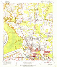 1954 Map of Baker, LA, 1955 Print