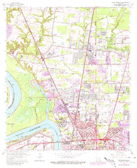 Download a high-resolution, GPS-compatible USGS topo map for Scotlandville, LA (1981 edition)