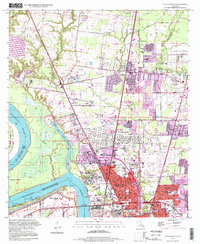 Download a high-resolution, GPS-compatible USGS topo map for Scotlandville, LA (1998 edition)