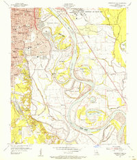 preview thumbnail of historical topo map of Caddo County, LA in 1955