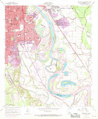 preview thumbnail of historical topo map of Caddo County, LA in 1959
