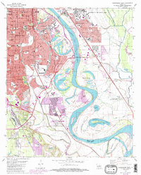 Download a high-resolution, GPS-compatible USGS topo map for Shreveport East, LA (1992 edition)
