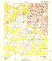 1955 Map of Shreveport, LA, 1956 Print