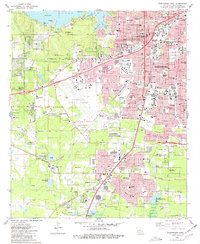 Download a high-resolution, GPS-compatible USGS topo map for Shreveport West, LA (1981 edition)