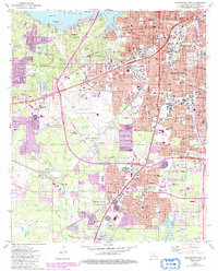 Download a high-resolution, GPS-compatible USGS topo map for Shreveport West, LA (1992 edition)