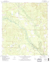 preview thumbnail of historical topo map of Rapides County, LA in 1978