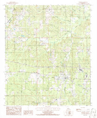 Download a high-resolution, GPS-compatible USGS topo map for Simsboro, LA (1986 edition)