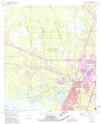 Download a high-resolution, GPS-compatible USGS topo map for Slidell, LA (1984 edition)