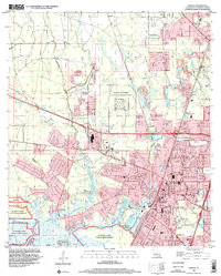 preview thumbnail of historical topo map of Slidell, LA in 1998